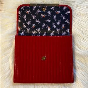 TED BAKER Red & Pug design clutch purse